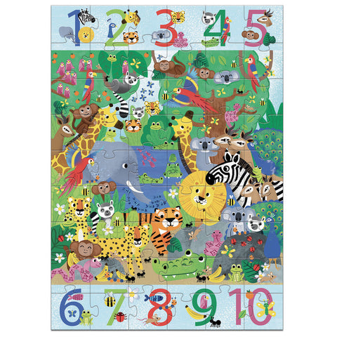 Djeco 1 to 10 Jungle Giant Puzzle (54pc)