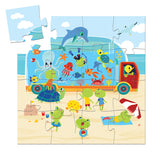 Djeco The Aquarium Puzzle - Silhouette Collection (16pc)