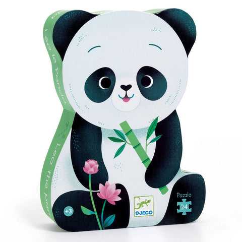 Djeco Leo the Panda Puzzle - Silhouette Collection (24pc)
