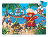 Djeco Pirate & Treasure Puzzle - Silhouette Collection (36pc)