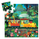 Djeco The Locomotive Puzzle - Silhouette Collection (16pc)