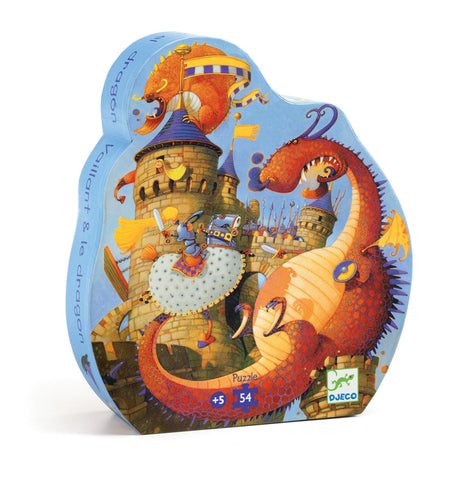 Djeco Vaillant & the Dragon Puzzle - Silhouette Collection (54pc)