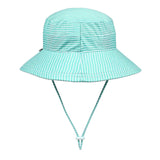 Bedhead Hat Stripe Beach Bucket Hat (Aqua)