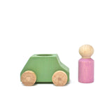 Lubulona Mint Car with Pink Person