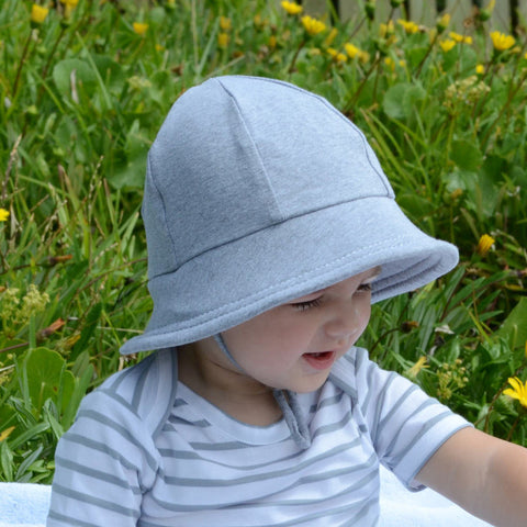 Bedhead Hat Grey Marle Toddler Bucket Sunhat