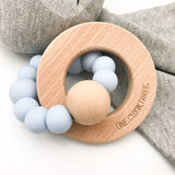 One.Chew.Three 'My First Easter' Silicone & Beechwood Teether - Blue