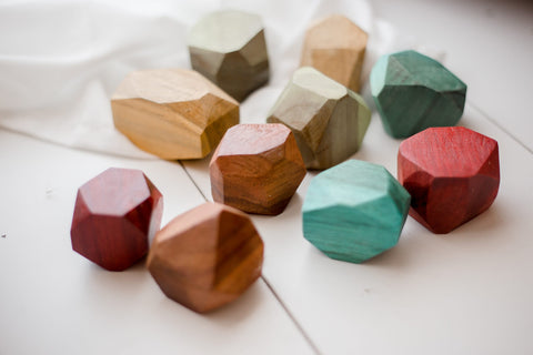 Q Toys Coloured Wooden Gems