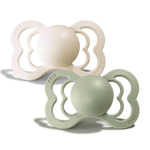 BIBS Couture Dummy Size 1 - Ivory & Sage (Silicone)