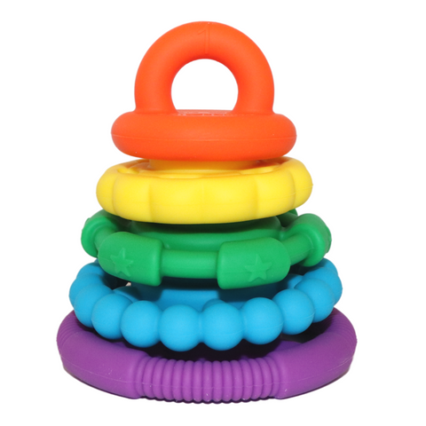 Jellystone Rainbow Stacker & Teether Toy - Bright