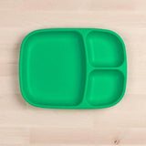 Re-Play Recycled Plastic Divided Plate in Kelly Green - Adult