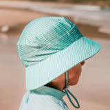 Bedhead Hat Stripe Beach Bucket Hat (Aqua)