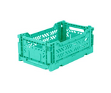 Ay-Kasa Lilliemor Mini Foldable Crate in Mint (Small Size)