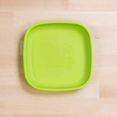 Re-Play Recycled Plastic Flat Plate in Green - Original