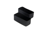 Little Lunchbox Co Bento Cups - Black Rectangles