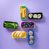 Little Lunchbox Co Bento Cups - Black Rectangles