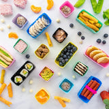 Little Lunchbox Co Bento Cups - Black Rectangles