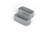 Little Lunchbox Co Bento Cups - Grey Rectangles
