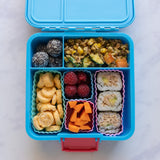 Little Lunchbox Co Bento Cups - Medium Blue Squares