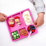 Lunch Punch Bento Fork & Spoon Set in Shades of Pink