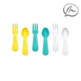 Lunch Punch Bento Fork & Spoon Set in Shades of Yellow