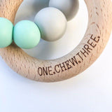 One.Chew.Three Duo Silicone and Wooden Teether