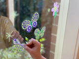 Tiger Tribe Moveable Window Art - Butterflies