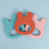 We Might be Tiny Bunny Teether - Dusty Rose