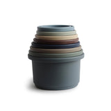 Mushie Stacking Cups (Forest Colours) - Made in Denmark