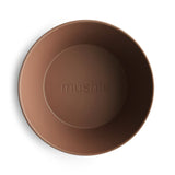 Mushie Round Bowls in Caramel (Set of Two)