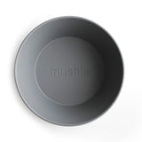 Mushie Round Bowls in Smoke (Set of Two)