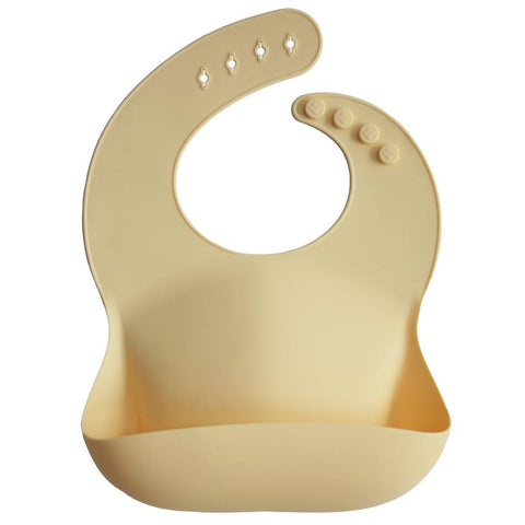 Mushie Silicone Catch Bib (Sunshine Yellow)