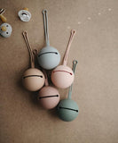 Mushie Silicone Pacifier (Dummy) Case in Pale Taupe