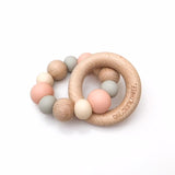 One.Chew.Three NATURALS Silicone and Beech Wood Teether