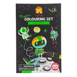 Tiger Tribe Neon Colouring Set - Outer Space