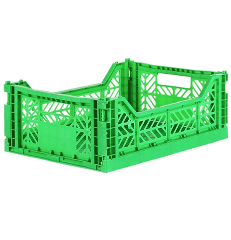 Ay-Kasa Lilliemor Midi Foldable Crate in Green (Medium Size)