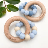 One.Chew.Three Beehive Silicone and Wooden Teether