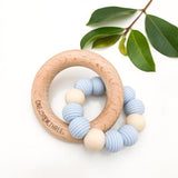 One.Chew.Three Beehive Silicone and Wooden Teether