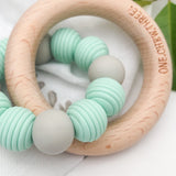 One.Chew.Three Beehive Silicone and Wooden Teether