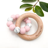 One.Chew.Three Beehive Silicone and Wooden Teether