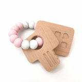 One.Chew.Three Keys to My Heart Silicone and Beech Wood Teether