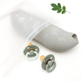 One.Chew.Three Silicone Catch Bib in Silver Sage (Australiana Edition)