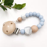 One.Chew.Three Marble Silicone Dummy (Pacifier) Holder