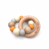 One.Chew.Three NATURALS Silicone and Beech Wood Teether