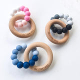 One.Chew.Three Duo Silicone and Wooden Teether