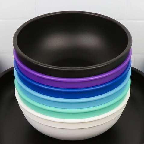 Re-Play Recycled Plastic Bowl in Set of Six Outer Space Colours - Adult