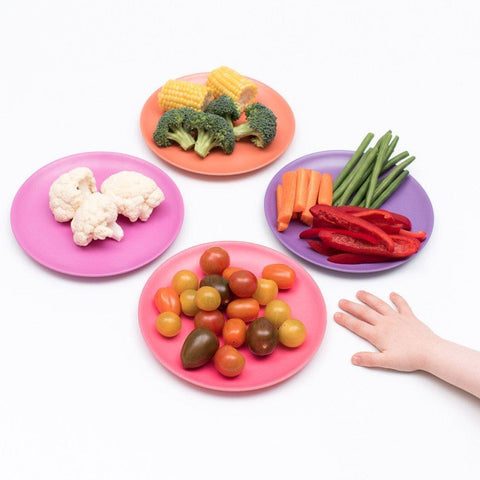 Bobo & Boo Bamboo Plate Set in Sunset Colours (20cm)