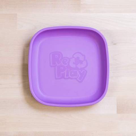 Re-Play Recycled Plastic Flat Plate in Purple - Original