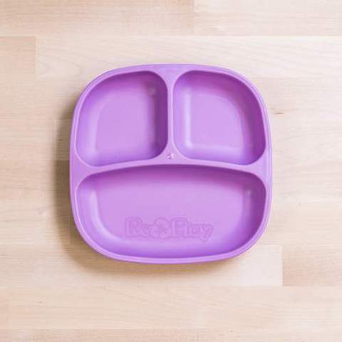 Re-Play Recycled Plastic Divided Plate in Purple - Original