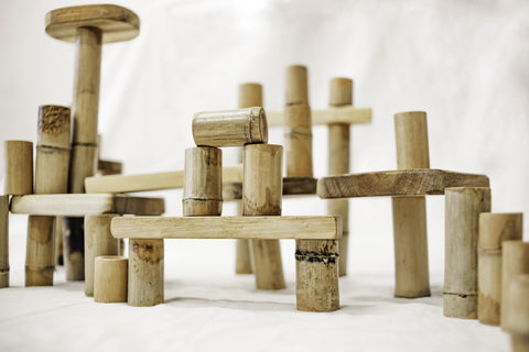 Q Toys Bamboo Building Set (46 Pieces)