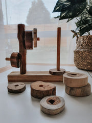 Q Toys Montessori Horizontal & Vertical Stacker